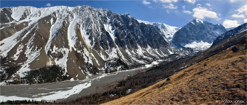 Актру, Горный алтай Вид на долину Актруphoto preview