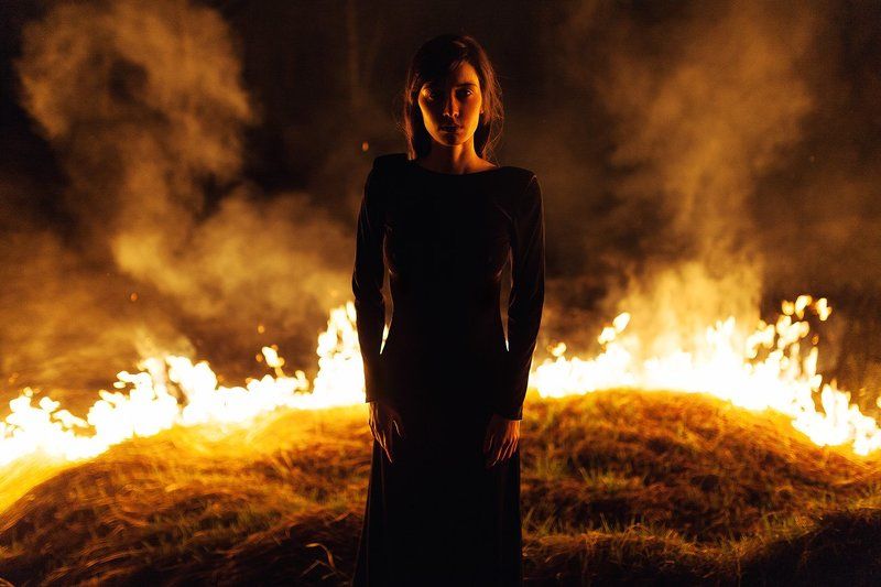 35 мм, Boy, Film, Fire, Girl, Night, Portrait До тлаphoto preview