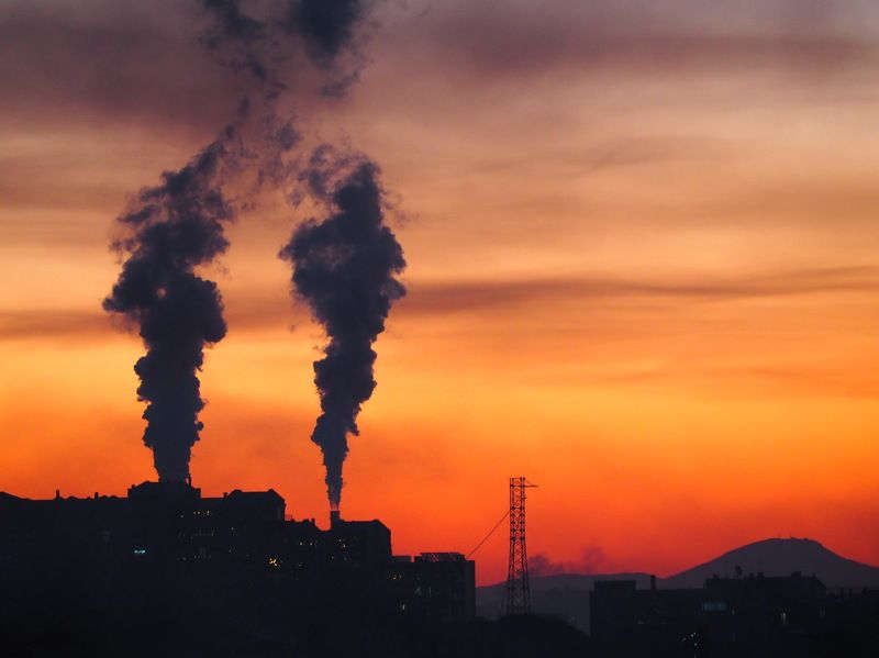 Владивосток, утро, рассвет, дым, ТЭЦ Рассвет photo preview