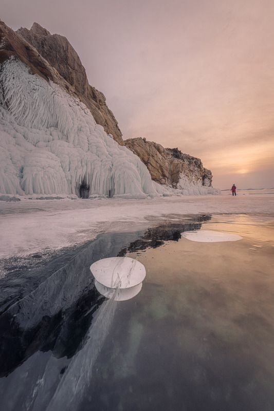 байкал, малое_море, сибирь, россия, борга-даган, пейзаж, зима, лед, рассвет, природа Рассвет в облакахphoto preview