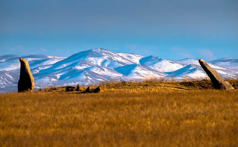 Степь Хакасия осень горы  Где то в степях Хакасииphoto preview