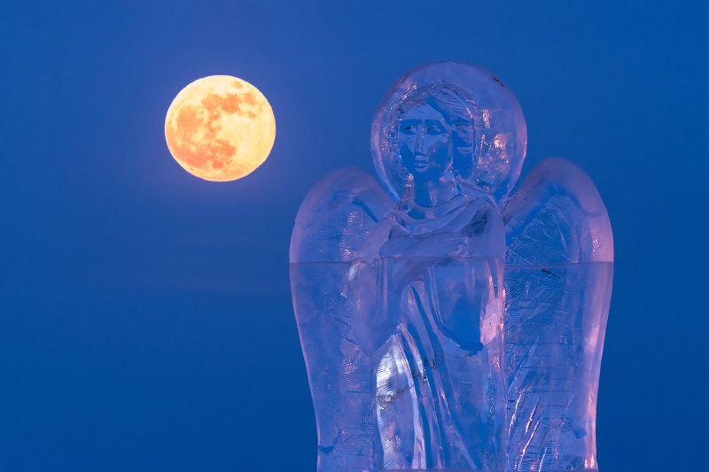 луна, лед, зима, иркутск Полнолуние в Крещениеphoto preview