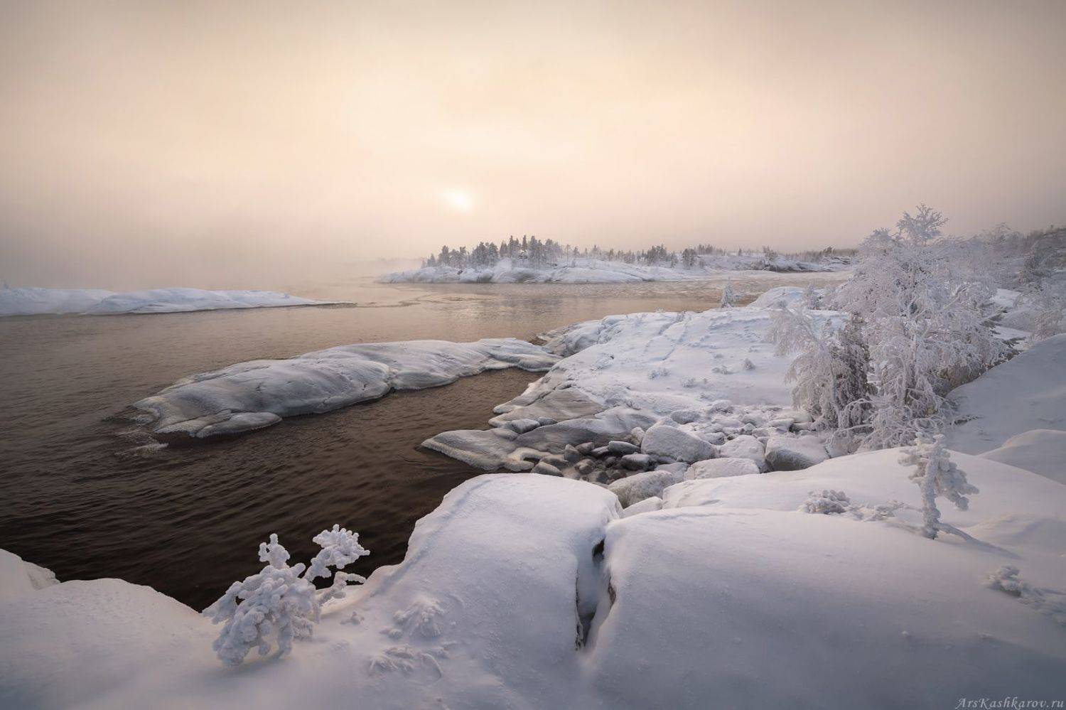 зимняя ладога, карелия, шхеры зимой, ладожское озеро, зимний пейзаж, мороз, зима, зимний пезаж, шхеры, Арсений Кашкаров