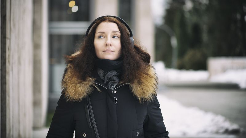 портрет, женщина, зима, женский портрет ***photo preview