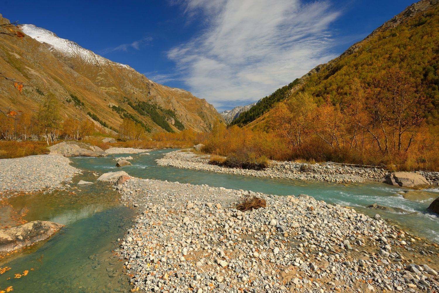 Солнечный день в Узунколе. Автор: Александр Жарников горы осень узункол, Александр Жарников