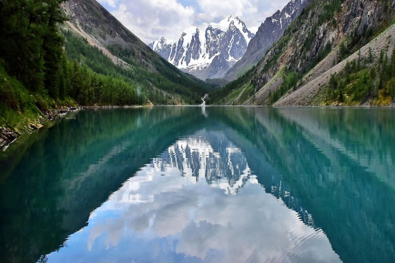 пейзаж, природа, путешествие, горы, озера Нижнее Шавлинское озероphoto preview