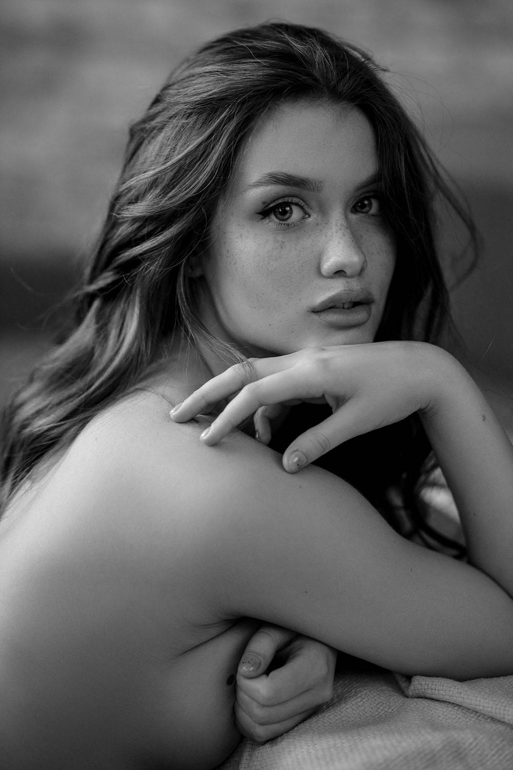 девушка, модель, портрет, фотосессия, студия, гламур, girl, model, modeling, young, portrait, творческий портрет, женский портрет, woman, young woman, glamour, постановка, постановочная фотография, fashion, ню, nude. чб, чёрно-белое фото, bw, black&white, Васильев Владимир