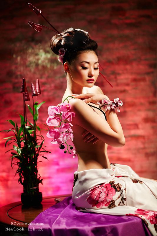 девушка, портрет, китай, орхидея, поднебесная, арт, иркутск, елена зверева, календарь Орхидея из Поднебеснойphoto preview