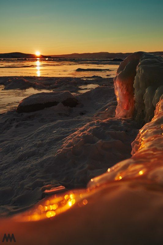 россия, байкал, ольхон, лед, озеро, красота, сибирь, природа, пейзаж Рассвет. Фотограф Минковphoto preview