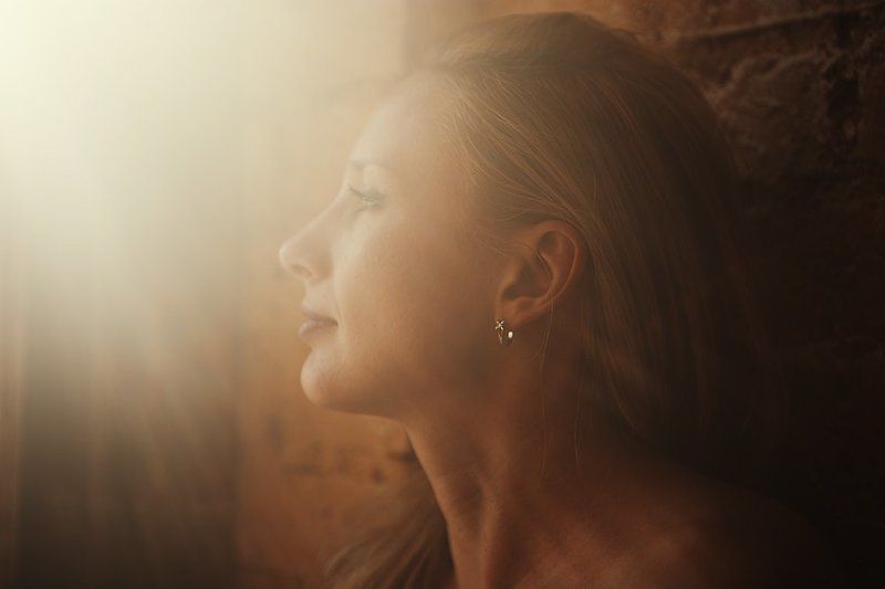 девушка, солнце, лучи, свет, портрет Солнечный портретphoto preview