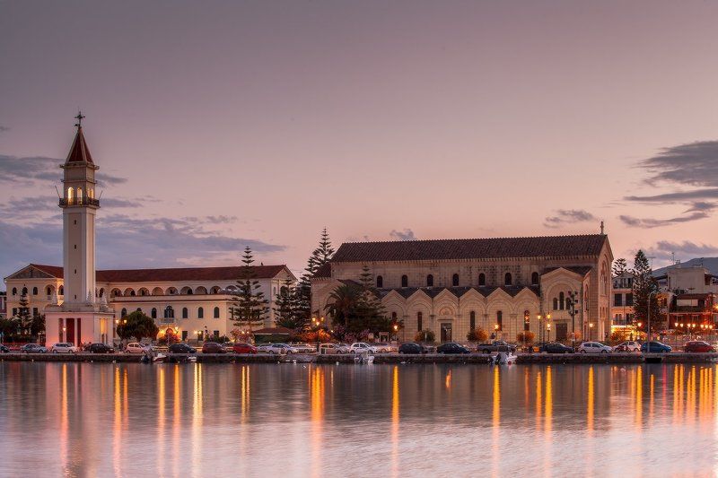 Greece, Zakinthos, Zante, Греция, Дионисий, Закат, Закинтос, Святой, Церковь ... скоро лето? Salute, Ελλάδα!photo preview