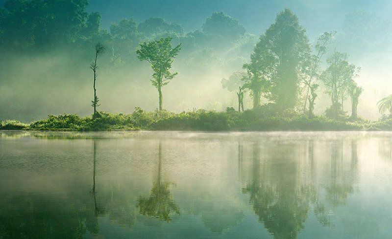 Lake, Landscape, Morning, Nature, Situ gunung Situ Gunungphoto preview