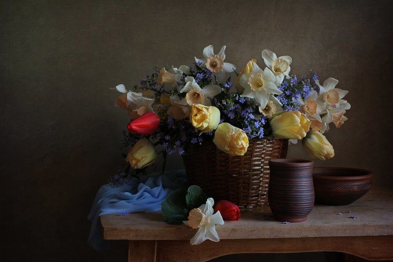 Весенние цветы фото превью