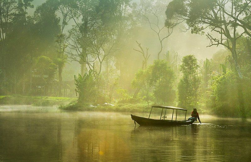 Lake, Landscape, Morning, Nature, People morning activityphoto preview