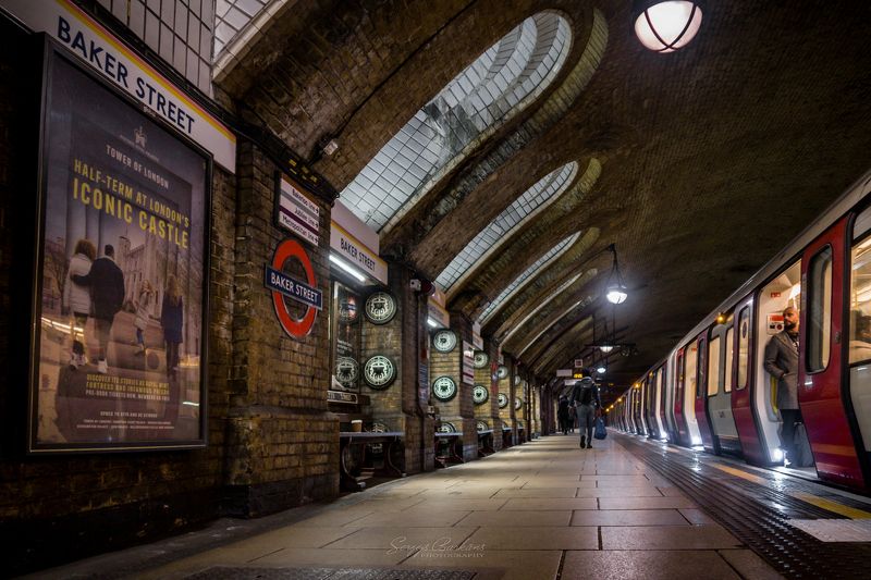 #london #underground #england #station #subway #perspective London Undergroundphoto preview