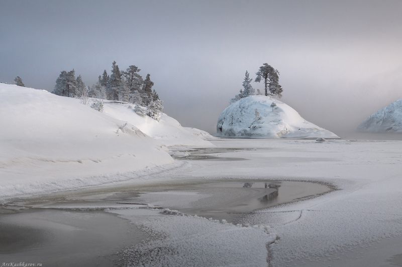 зимняя ладога, карелия, шхеры зимой, ладожское озеро, зимний пейзаж, мороз, зима, зимний пезаж, шхеры, остров-кит, остров кит \