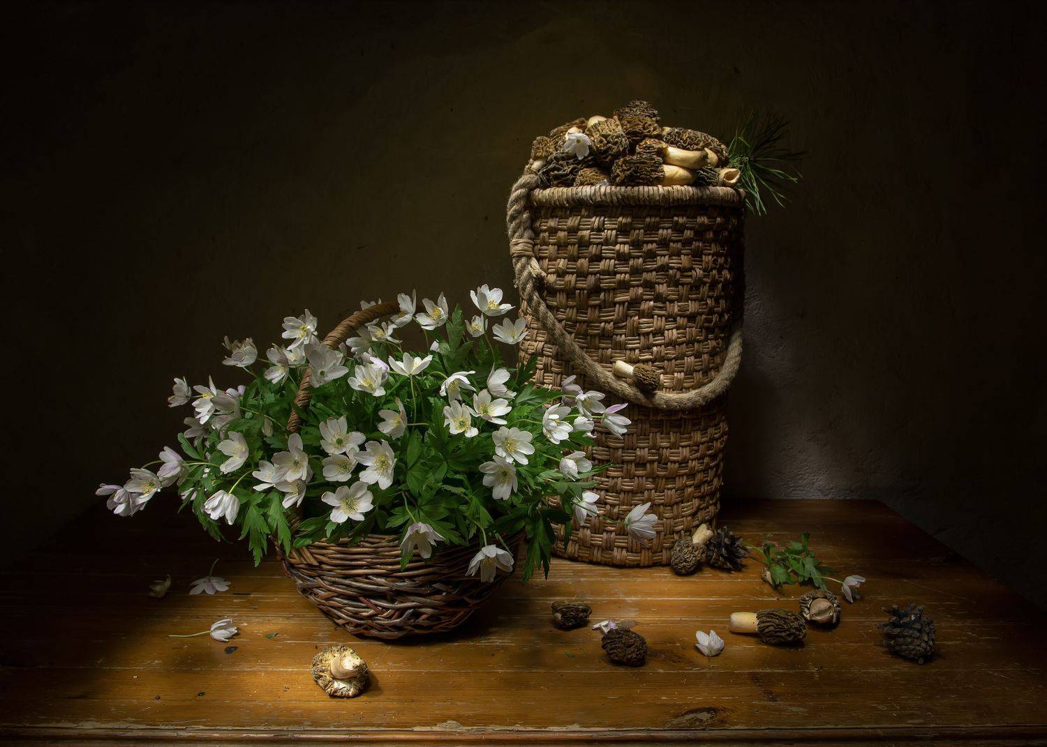 натюрморт, ветреница, строчки, Феденкова Татьяна