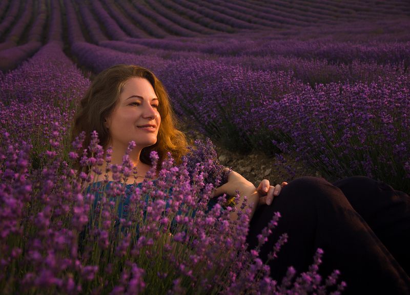 Лаванда, лавандовое поле, Крым, лето, закат, lavender Закат в лаванде photo preview