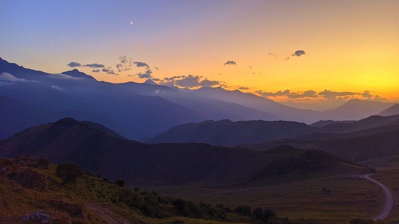 Закат в горах.photo preview