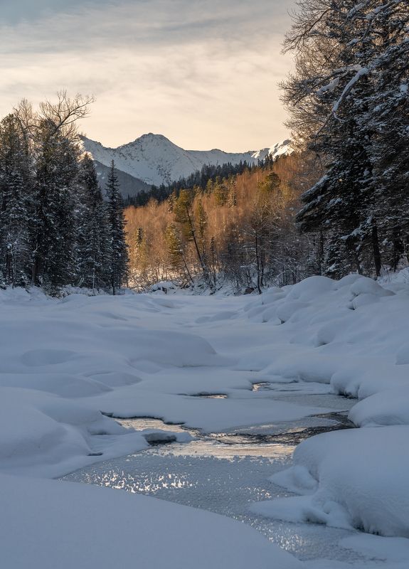хамар-дабан, зима, горы, байкал Зимний Солзан фото превью