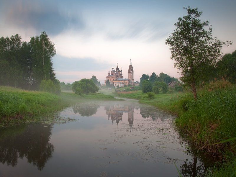 Отражение, Парское, Парша, Рассвет, Туман, Храм, Церковь Парфюм Летнийphoto preview