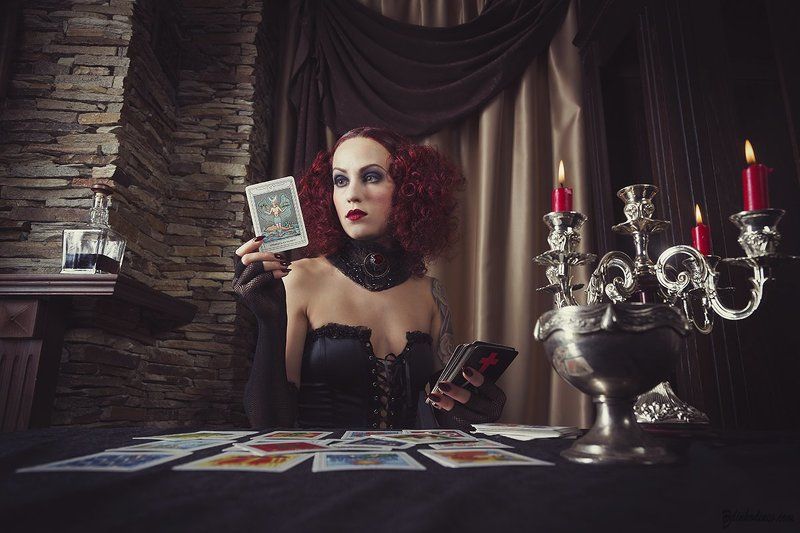 Gothic, Oracle, Portrait, Prophecy, Red hair, Woman Prophecyphoto preview