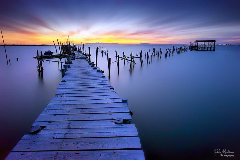 Paths on waterphoto preview