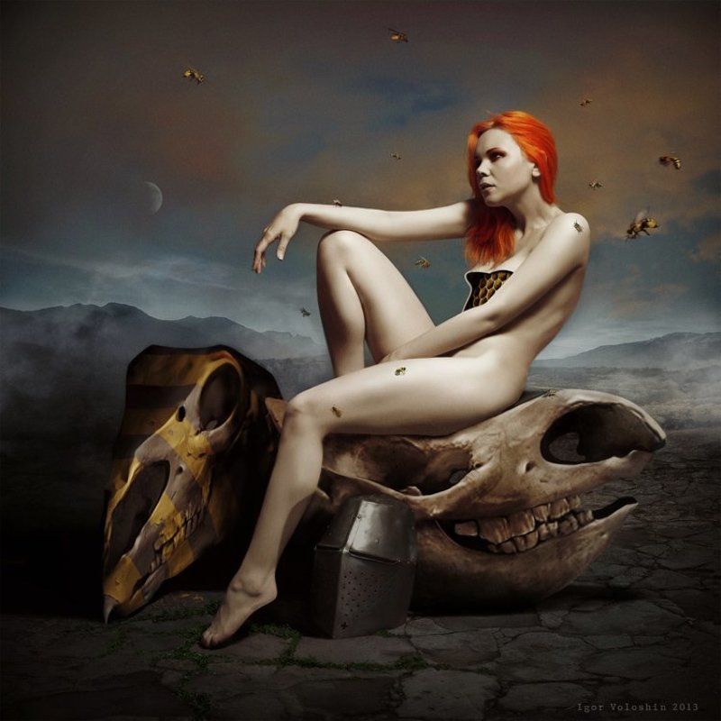 igor voloshin, voloshin, painting, surrealism, computer art, photography, art, woman, nude honey liarphoto preview