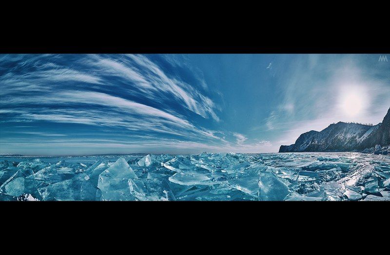 россия, байкал, ольхон, лед, озеро, красота, сибирь, природа, пейзаж Панорама Байкалаphoto preview