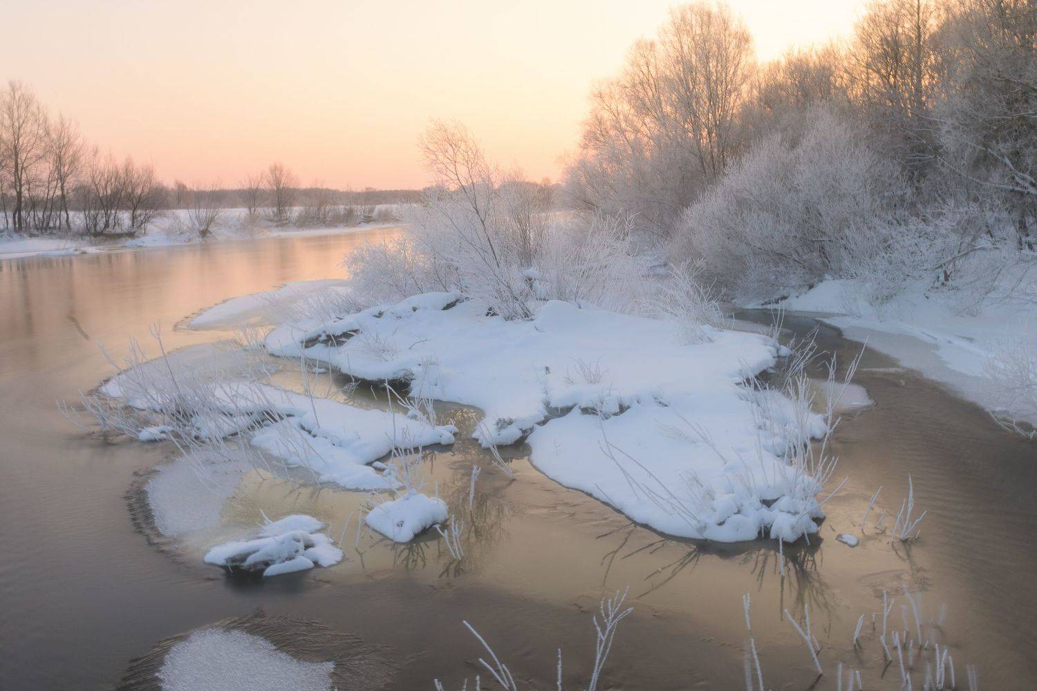 брянская область, сельцо, февраль, 2023, рассвет, природа брянской области, Юлия Лаптева