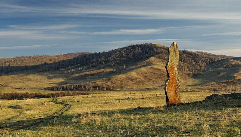 хакасия, курганы, менгиры PRO Менгирыphoto preview