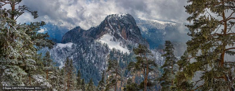 пейзаж, горы, адыгея, тхач, панорама, zubrphoto скала Афонкаphoto preview