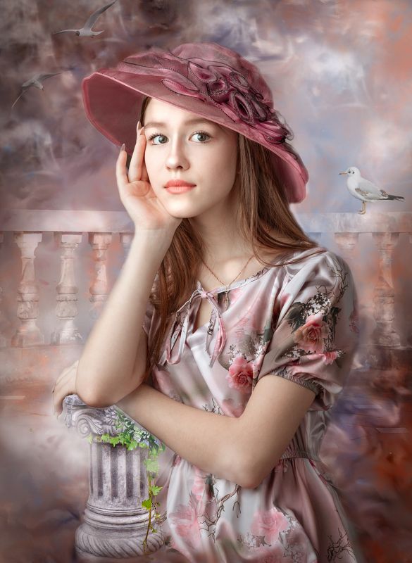 шляпа Розовая шляпаphoto preview