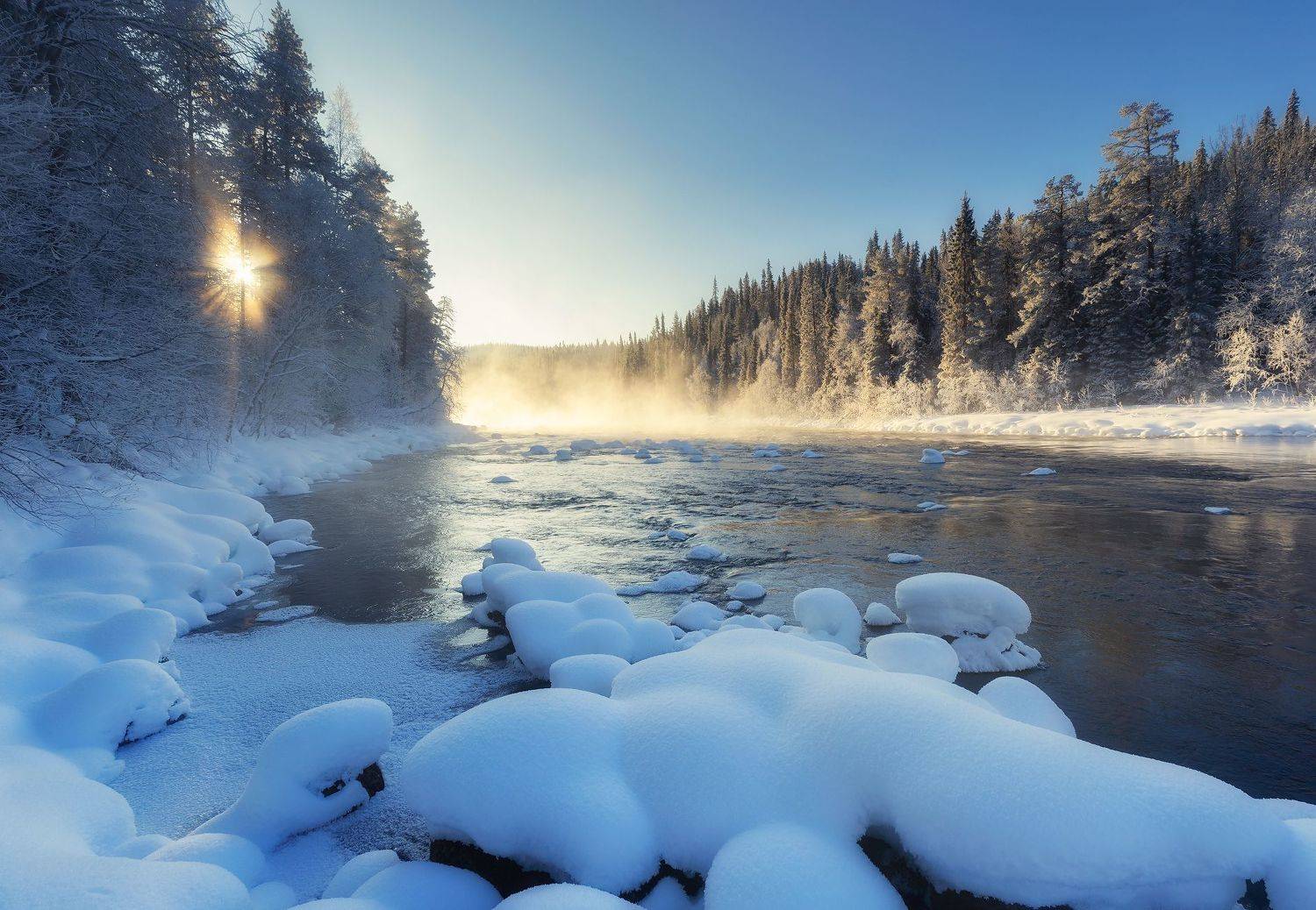 карелия, паанаярви, оланга, зама, рассвет, Сергей Луканкин