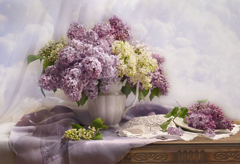 still life, натюрморт, цветы, фото натюрморт, весна, май, сирень, фарфор, настроение, Мелодия весны...photo preview