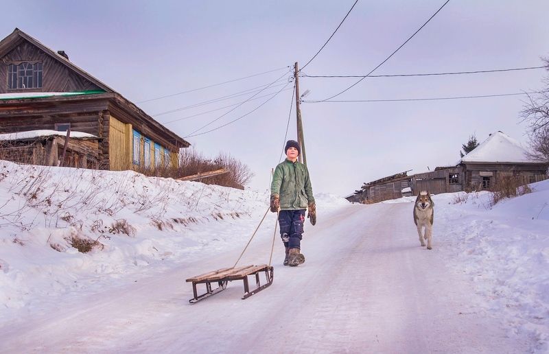 пермский край, урал, кольцово, репортаж, деревня Зима в Деревнеphoto preview