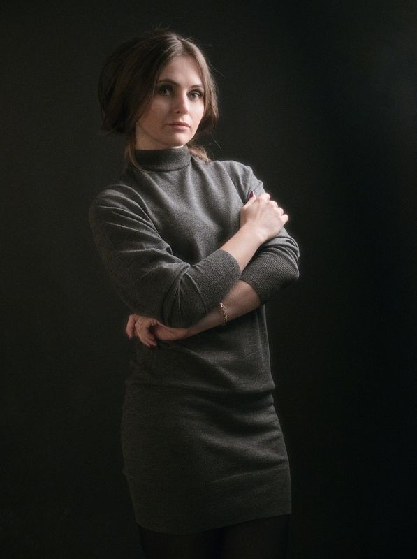 девушка, студия, портрет Лесяphoto preview