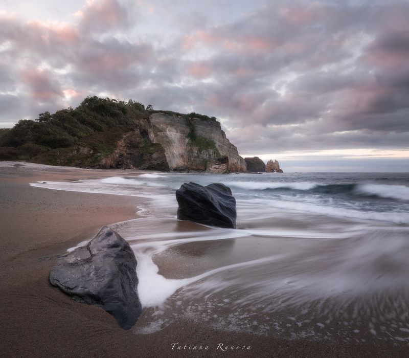 Розовый закат на пляже. Испанияphoto preview
