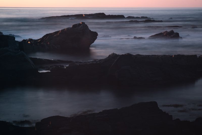 закат, море, баренцево море Закатные камни на Баренцевом мореphoto preview