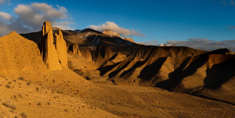 иран, горы, закат  фото превью