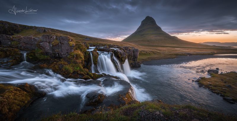исландия,киркьюфедль,пейзаж Пасмурное утро у горы Киркьюфедльphoto preview