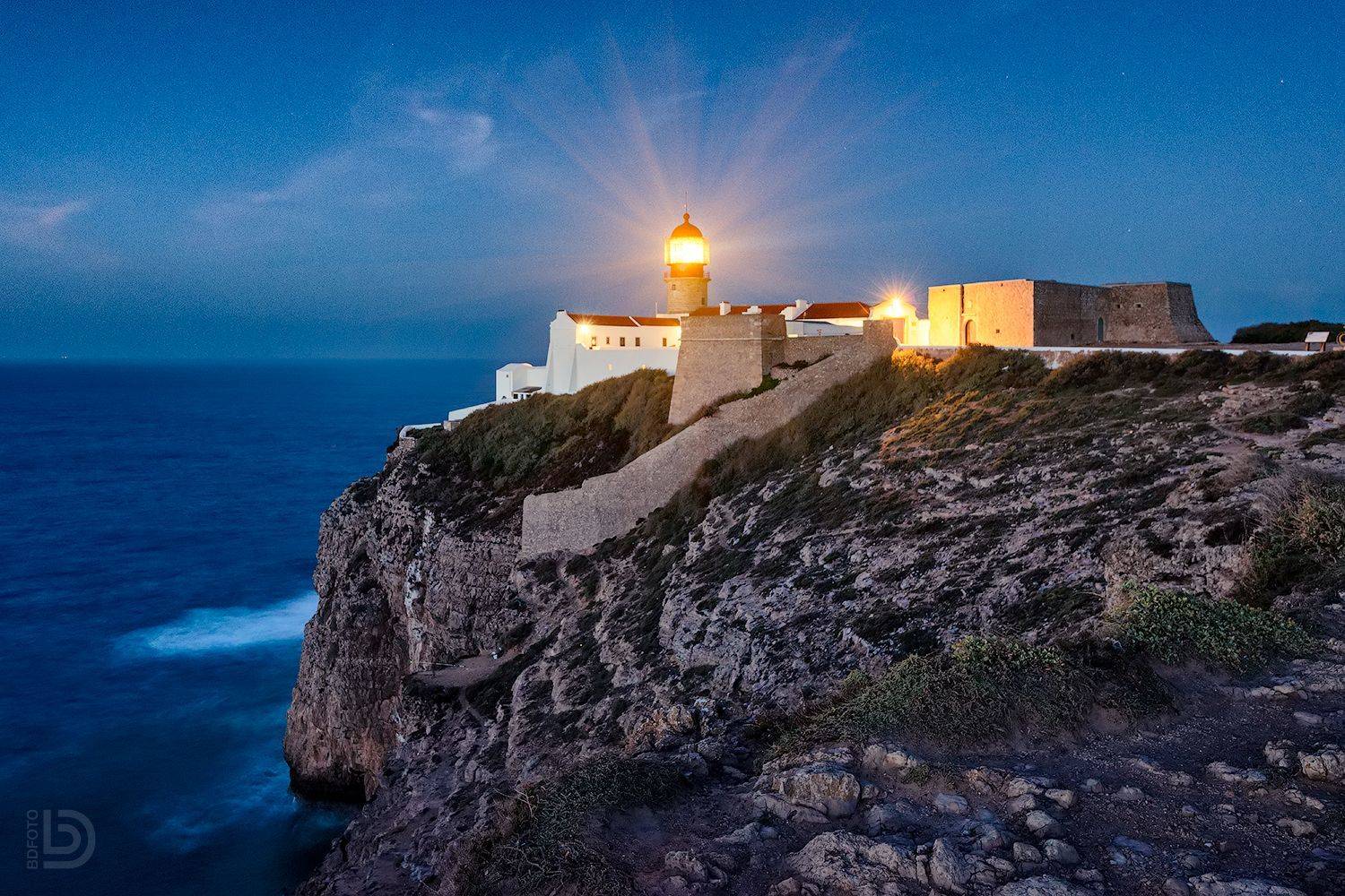 Маяк на мысе Cabo de Sao Vicente. Автор: Дмитрий Бакулин cascais, portugal, сагреш, португалия, Дмитрий Бакулин