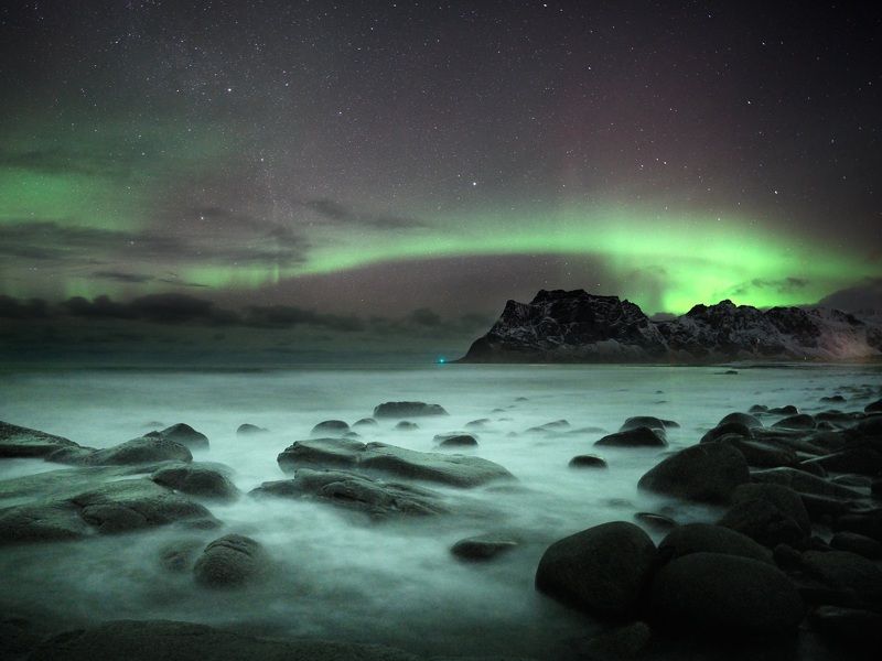 Lofoten long exposure phase one IQ4 150mpix medium format nordland aurora borealis  Nord facephoto preview