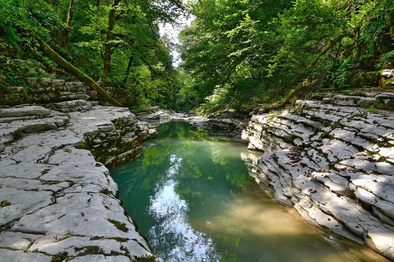 пейзаж, природа, каньон, путешествие Каньон реки Псахоphoto preview