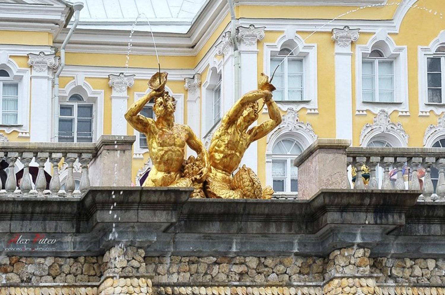 петергоф,фонтаны,ливень,восторг, Александр Путев