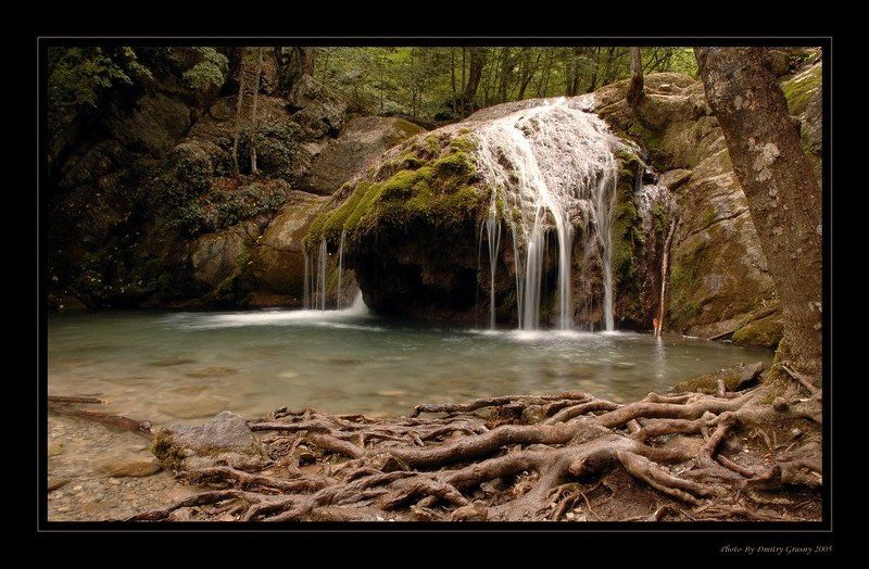 крым, водопад, вода, гора Молочные реки ...photo preview