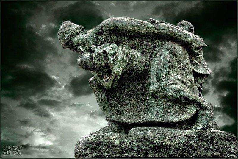 япония, хиросима, памятник, мать, дети Матьphoto preview