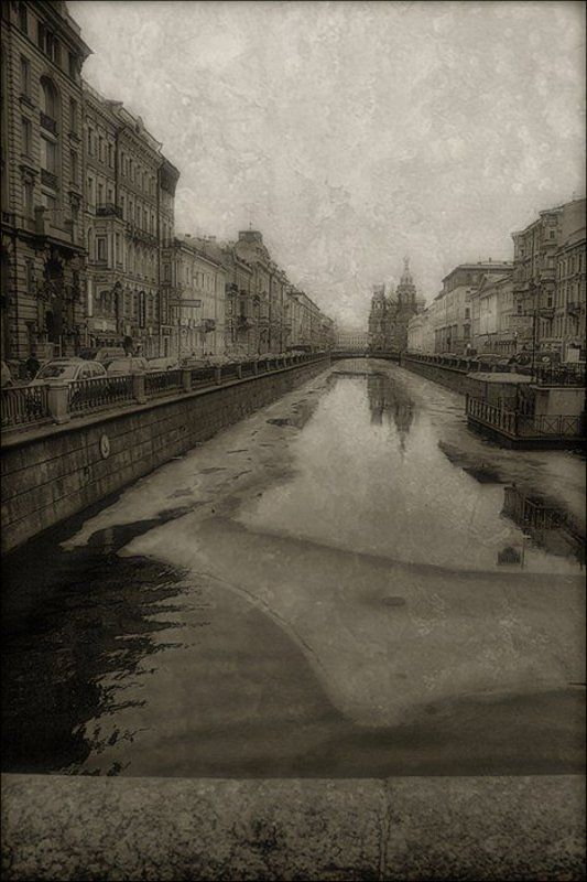 2008, город, петербург, вечер, зима Серый Вечер. Петербургphoto preview