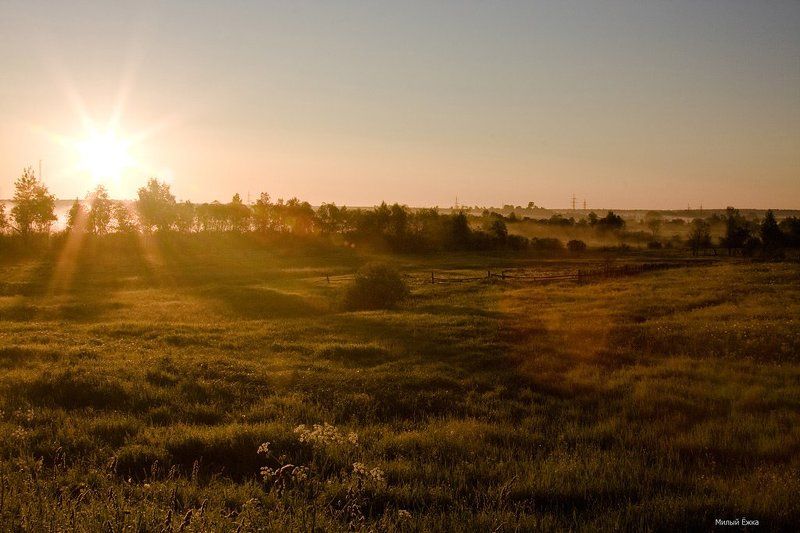 день очистки водоемов, туман Рассвет...photo preview