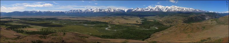 алтай, чуйский тракт, панорама И как-то легко на сердце, и облака проносятся мимо...photo preview